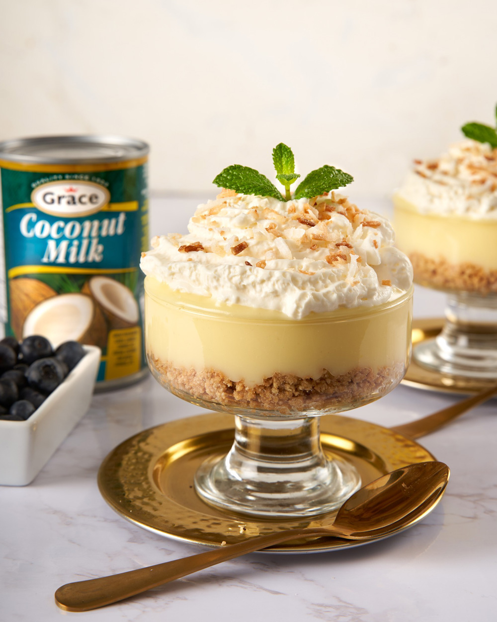 Coconut Lemon Pudding Parfait L