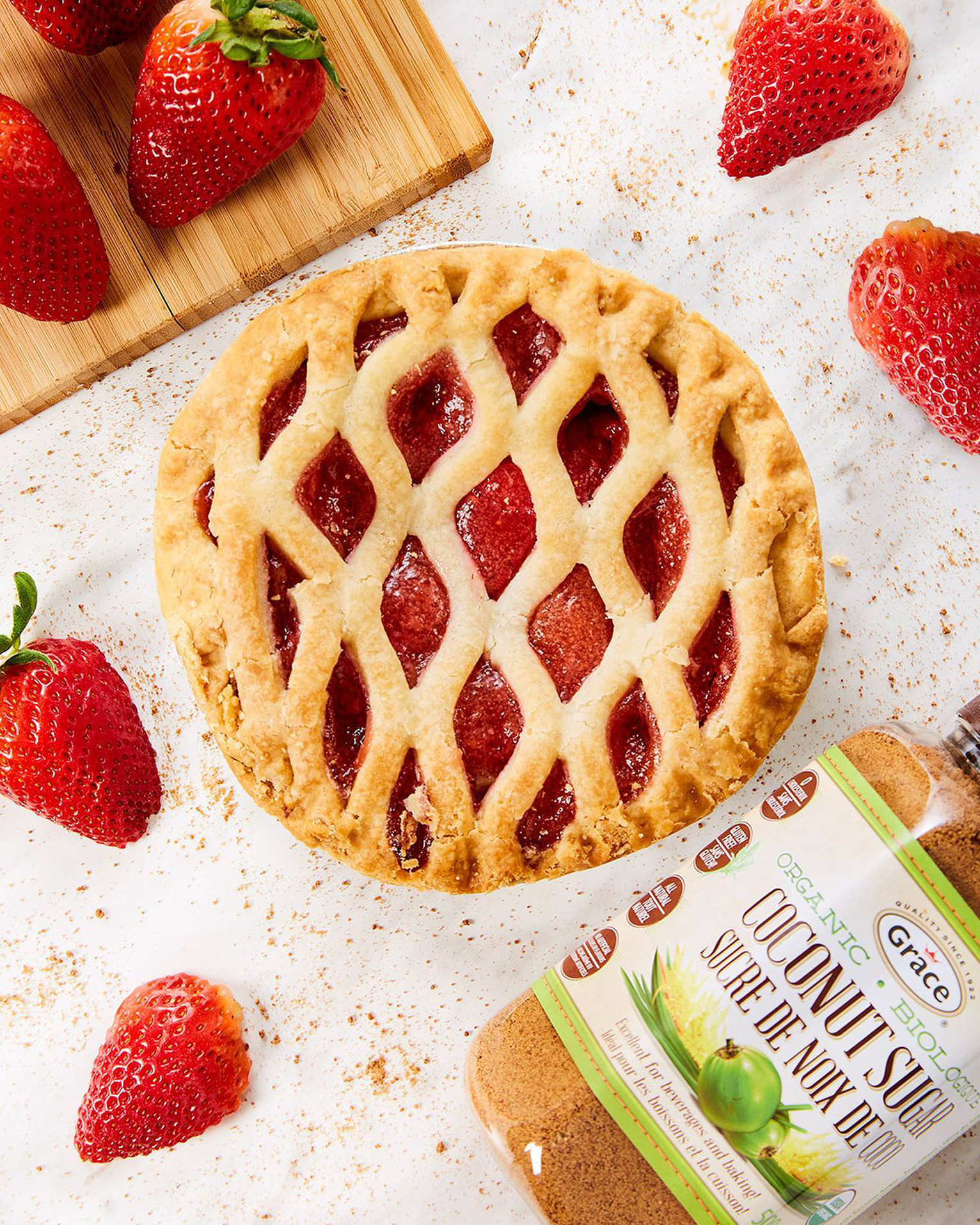 CoconutStrawberryPie
