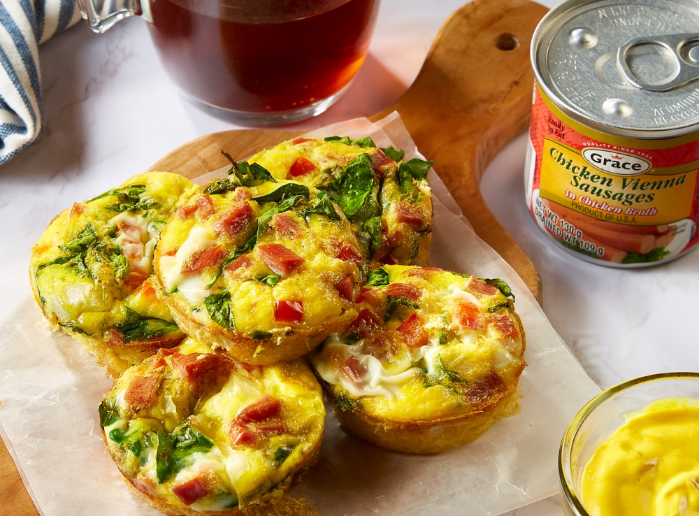 Grace Chicken Vienna Sausage Breakfast Muffins F