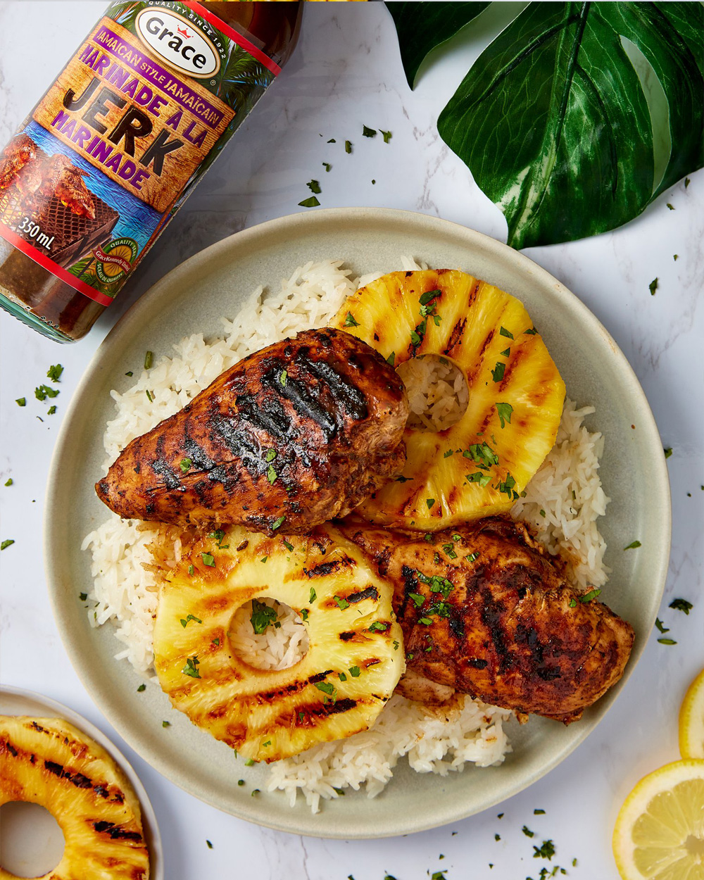 Jerk Chicken with Hawaiian Pineapple Coconut Rice L