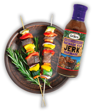 Jerk Desktop Marinade Skewers