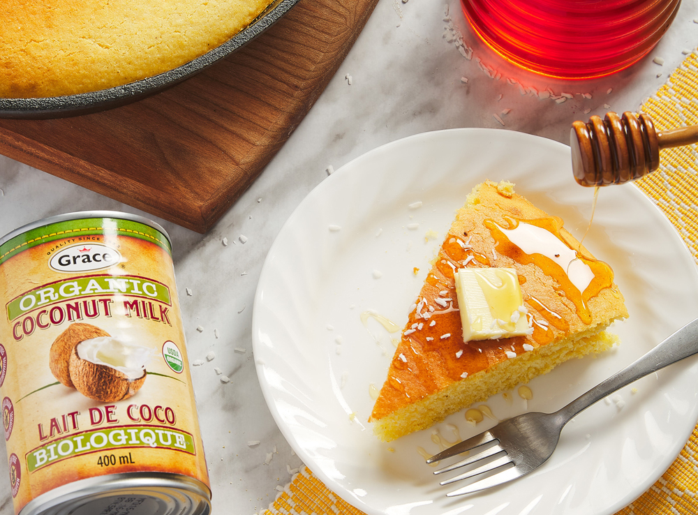 Skillet Coconut Cornbread F