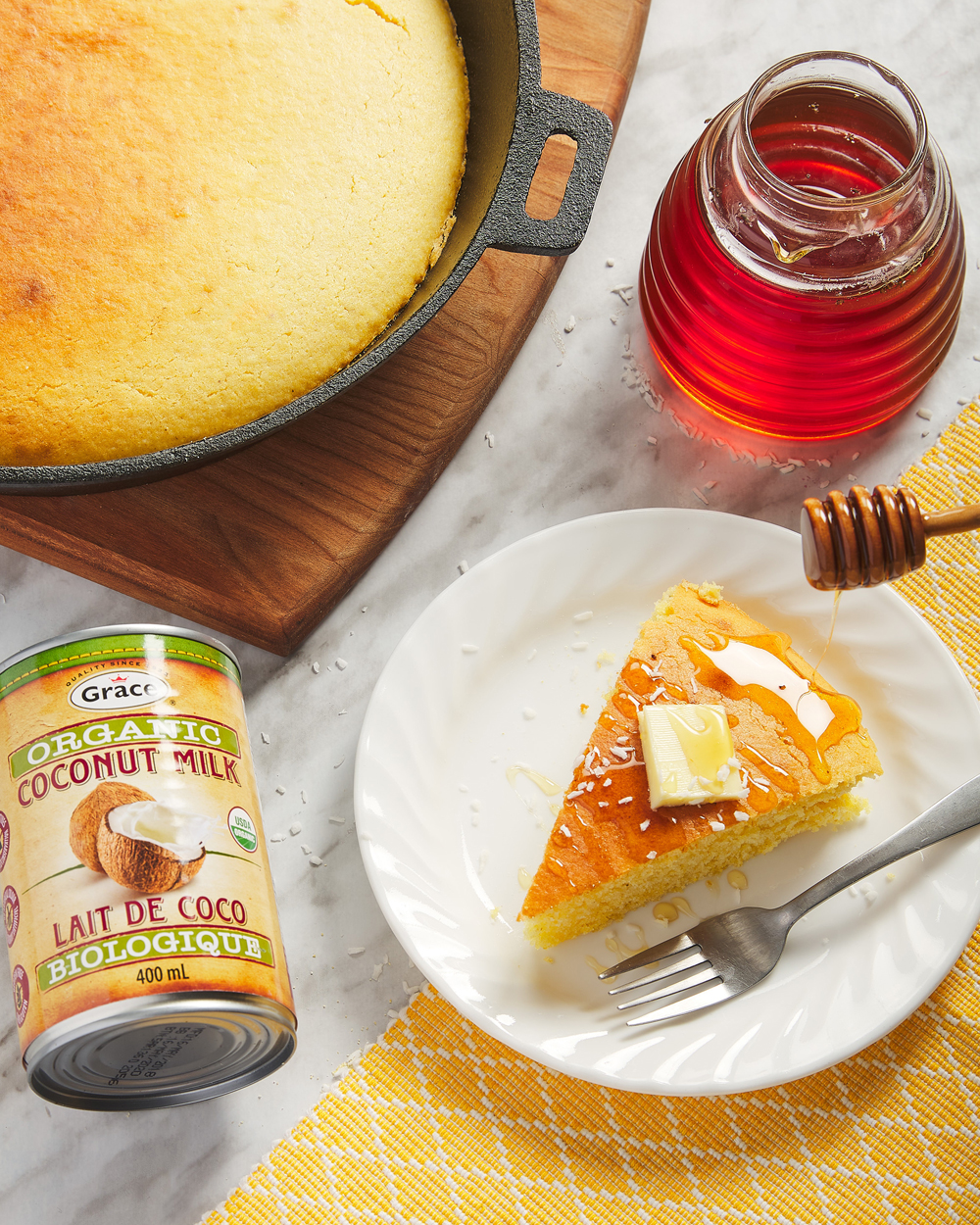 Skillet Coconut Cornbread M