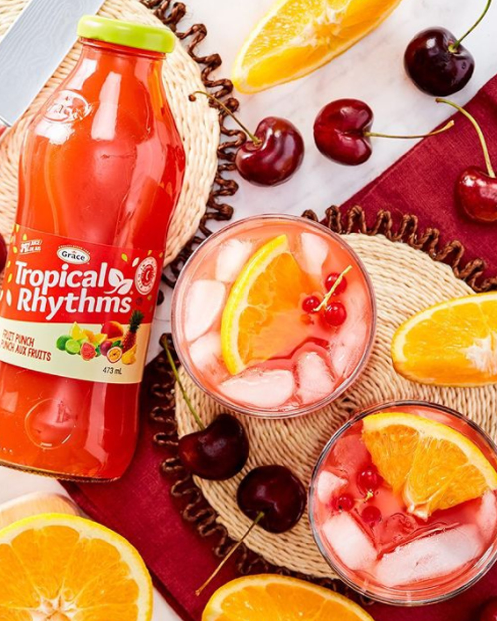 Tropical Fruit Punch Cocktail M