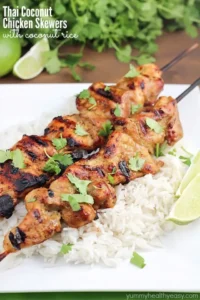thai coconut chicken skewers 9